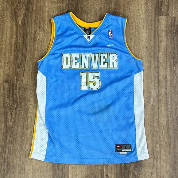 Vintage Nike Carmelo Anthony Denver Nuggets Jersey YOUTH Large Swingman - Picture 1 of 10